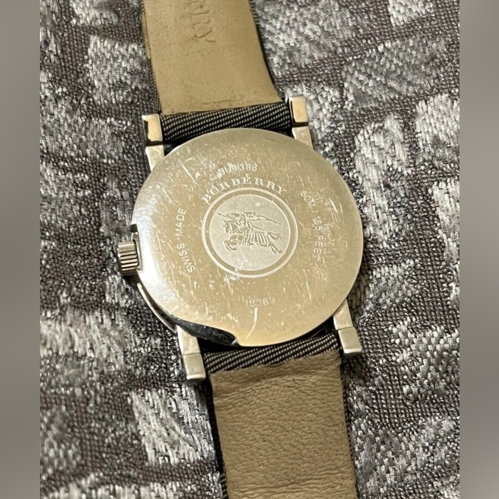 Burberry Silver and Black Women's Watch - Picture 4 of 4